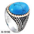 New Arriaval Fashion Bijoux Bague Argent 925 avec Pierre Turquoise